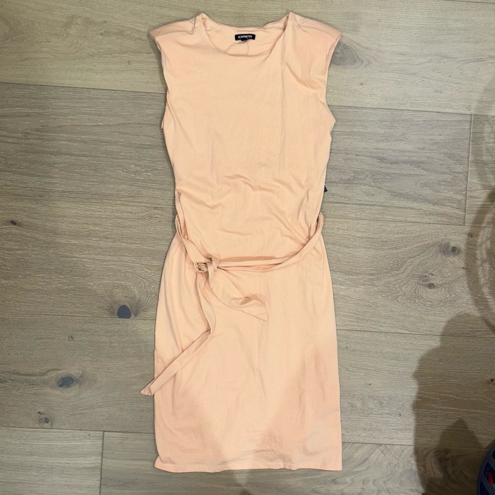 Express Coral Midi Jersey dress Size S